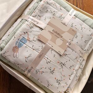 Lullabuy Queen Bedding Set Duvet Flat Sheets Pillowcases-Retails $139 Luxury New